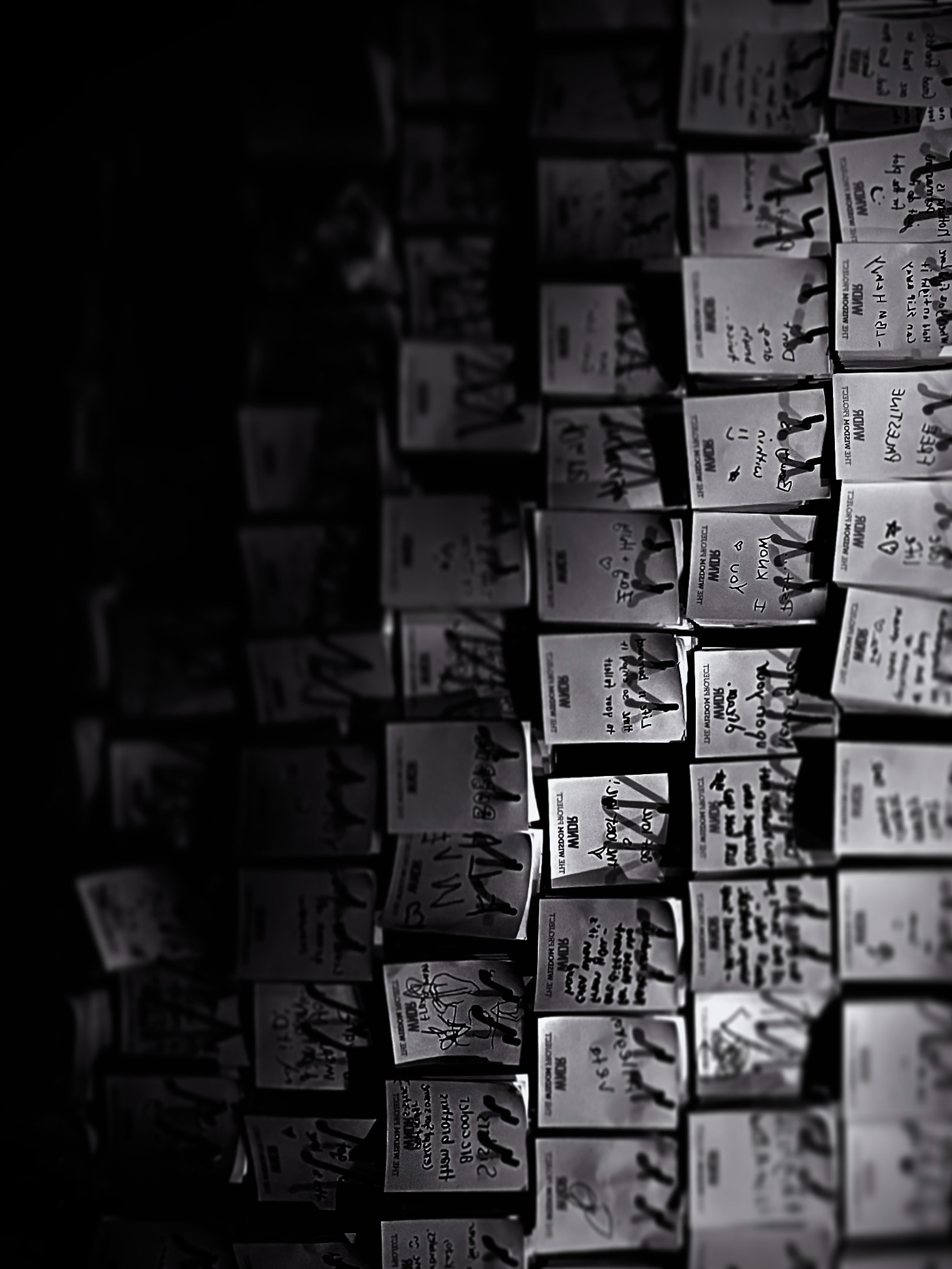 Notepad patterns, photographed by Tina Xing