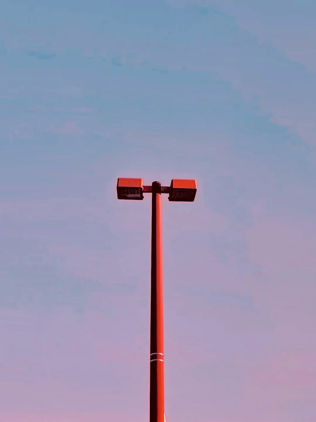 Dramatic shot of light pole with an iPhone, by Tina Xing photography